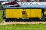 CNW 10515, ex CGW 616 Caboose on display at Clinton County Historical Museum at Riverview Park